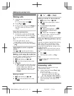 Предварительный просмотр 16 страницы Panasonic KX-TG8563AZ Operating Instructions Manual