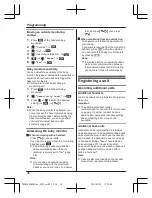 Предварительный просмотр 36 страницы Panasonic KX-TG8563AZ Operating Instructions Manual