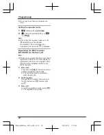 Предварительный просмотр 38 страницы Panasonic KX-TG8563AZ Operating Instructions Manual