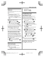 Предварительный просмотр 49 страницы Panasonic KX-TG8563AZ Operating Instructions Manual