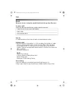 Preview for 70 page of Panasonic KX-TG9120FX Operating Instructions Manual