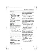 Preview for 85 page of Panasonic KX-TG9120FX Operating Instructions Manual