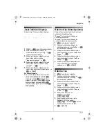 Preview for 147 page of Panasonic KX-TG9120FX Operating Instructions Manual