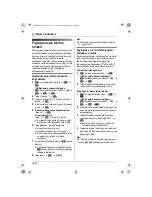 Preview for 222 page of Panasonic KX-TG9120FX Operating Instructions Manual