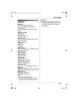 Preview for 259 page of Panasonic KX-TG9120FX Operating Instructions Manual