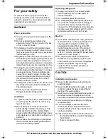 Preview for 5 page of Panasonic KX-TG9321 Operating Instructions Manual