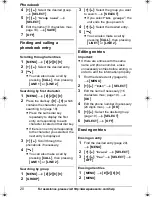 Preview for 20 page of Panasonic KX-TG9321 Operating Instructions Manual