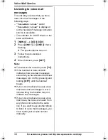 Preview for 34 page of Panasonic KX-TG9321 Operating Instructions Manual