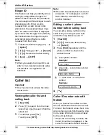 Предварительный просмотр 32 страницы Panasonic KX TG9331T - Cordless Phone - Metallic Operating Instructions Manual