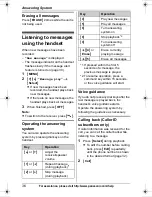 Предварительный просмотр 36 страницы Panasonic KX TG9331T - Cordless Phone - Metallic Operating Instructions Manual