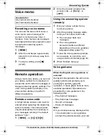 Предварительный просмотр 37 страницы Panasonic KX TG9331T - Cordless Phone - Metallic Operating Instructions Manual