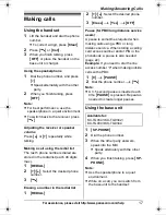 Preview for 17 page of Panasonic KX-TG9331T Operating Instructions Manual