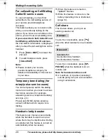 Preview for 20 page of Panasonic KX-TG9331T Operating Instructions Manual