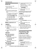 Preview for 42 page of Panasonic KX-TG9331T Operating Instructions Manual