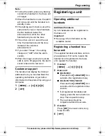 Preview for 29 page of Panasonic KX-TG9361B Operating Instructions Manual