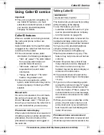 Preview for 31 page of Panasonic KX-TG9361B Operating Instructions Manual