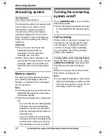 Preview for 34 page of Panasonic KX-TG9361B Operating Instructions Manual