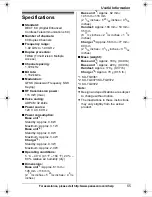 Preview for 55 page of Panasonic KX-TG9361B Operating Instructions Manual