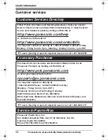 Preview for 56 page of Panasonic KX-TG9361B Operating Instructions Manual