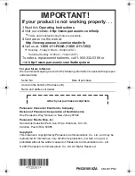 Preview for 60 page of Panasonic KX-TG9361B Operating Instructions Manual