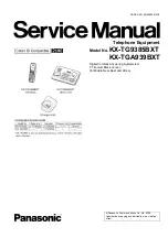 Panasonic KX-TG9385BXT Service Manual предпросмотр