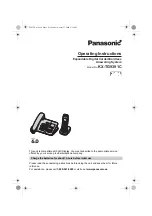 Предварительный просмотр 1 страницы Panasonic KX-TG9391C Operating Instructions Manual