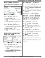 Предварительный просмотр 21 страницы Panasonic KX-TG9471 Operating Instructions Manual