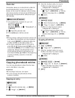 Предварительный просмотр 25 страницы Panasonic KX-TG9471 Operating Instructions Manual