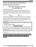 Предварительный просмотр 59 страницы Panasonic KX-TG9471 Operating Instructions Manual