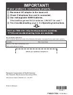 Предварительный просмотр 64 страницы Panasonic KX-TG9471 Operating Instructions Manual