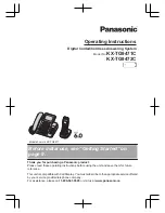 Panasonic KX-TG9471C Operating Instructions Manual preview