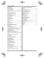 Предварительный просмотр 2 страницы Panasonic KX-TG9471C Operating Instructions Manual