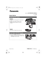 Предварительный просмотр 1 страницы Panasonic KX-TG9542 Quick Manual