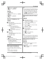 Preview for 41 page of Panasonic KX-TG9581 Operating Instructions Manual