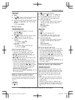 Preview for 55 page of Panasonic KX-TG9581 Operating Instructions Manual