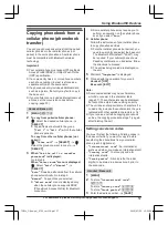 Preview for 57 page of Panasonic KX-TG9581 Operating Instructions Manual