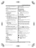 Preview for 59 page of Panasonic KX-TG9581 Operating Instructions Manual