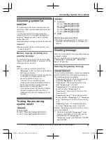 Preview for 61 page of Panasonic KX-TG9581 Operating Instructions Manual