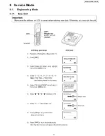 Preview for 17 page of Panasonic KX-TGA101S - Cordless Extension Handset Service Manual