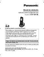 Preview for 1 page of Panasonic KX-TGA106M - Cordless Extension Handset Manual De Instalación