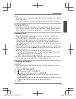 Preview for 5 page of Panasonic KX-TGA20 Installation Manual