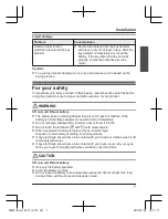 Preview for 7 page of Panasonic KX-TGA20 Installation Manual