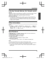 Preview for 9 page of Panasonic KX-TGA20 Installation Manual