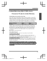 Preview for 11 page of Panasonic KX-TGA20 Installation Manual