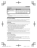 Preview for 7 page of Panasonic KX-TGA20AZ Installation Manual