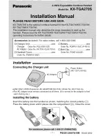 Panasonic KX-TGA270S Installation Manual preview