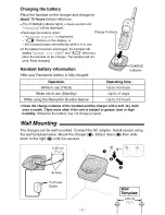 Preview for 2 page of Panasonic KX-TGA270S Installation Manual