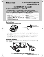 Panasonic KX-TGA290B - 2.4 GHz FHSS GigaRange Cordless Handset Operating Instructions Manual предпросмотр