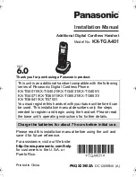 Panasonic KX-TGA401B Installation Manual preview