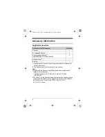 Preview for 2 page of Panasonic KX-TGA401C Installation Manual